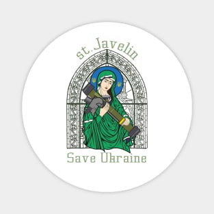 Saint Javelin protect Ukraine Magnet